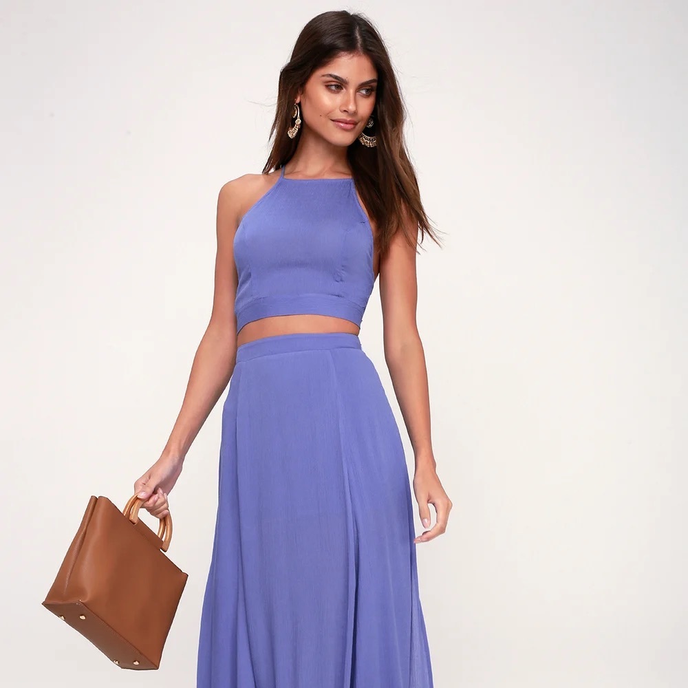 NWT Periwinkle Blue Open Back Tank